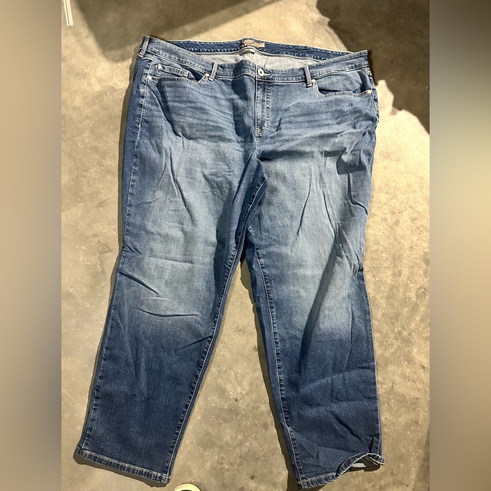 Torrid Women's Boyfriend Straight Leg Blue Jeans